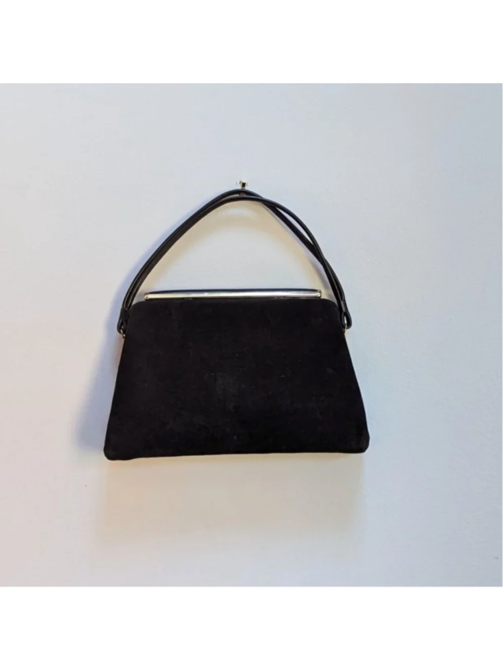 Caron of Houston Vintage Black Bejeweled Cornucopia Clutch